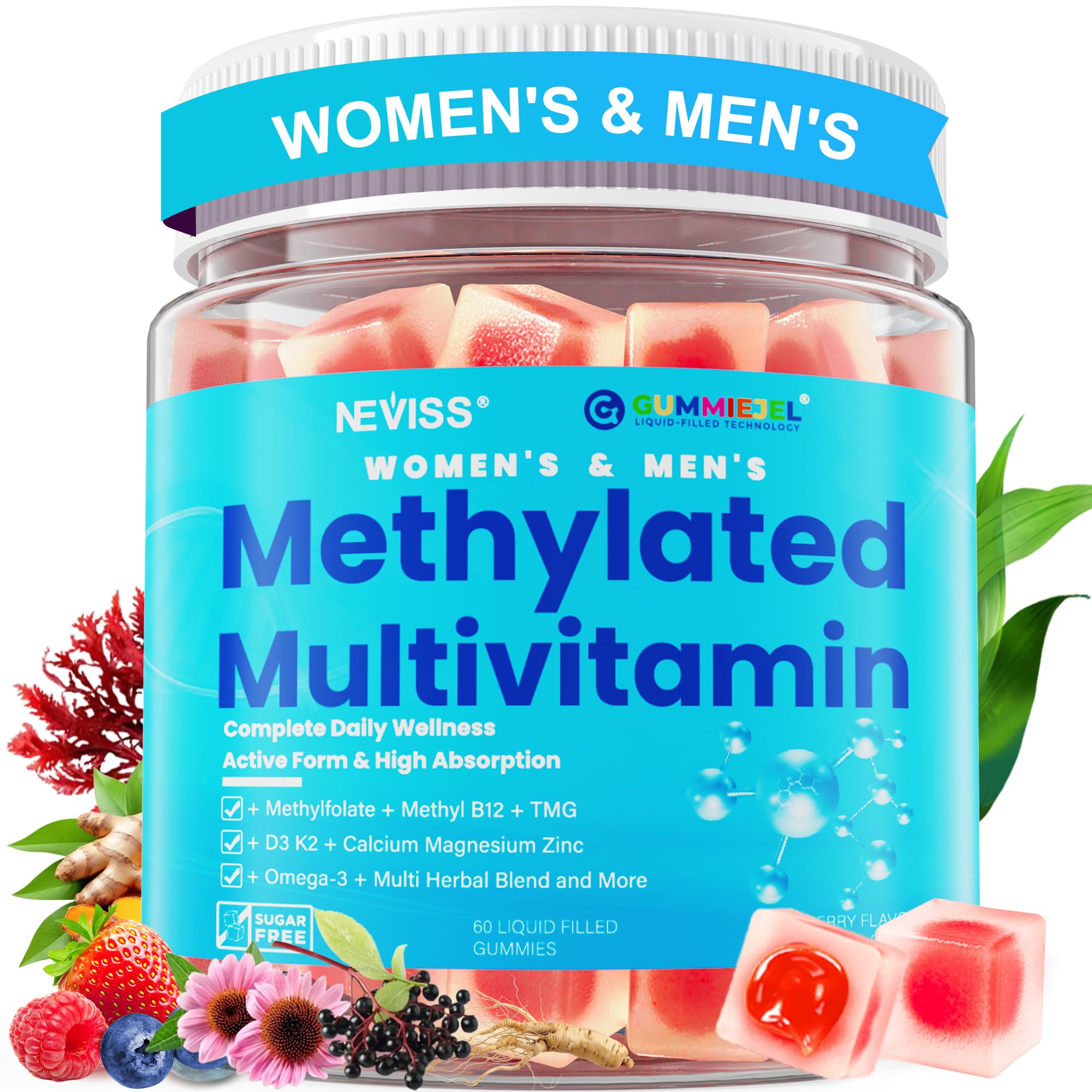 Methylated Multivitamin for Women & Men Gummies