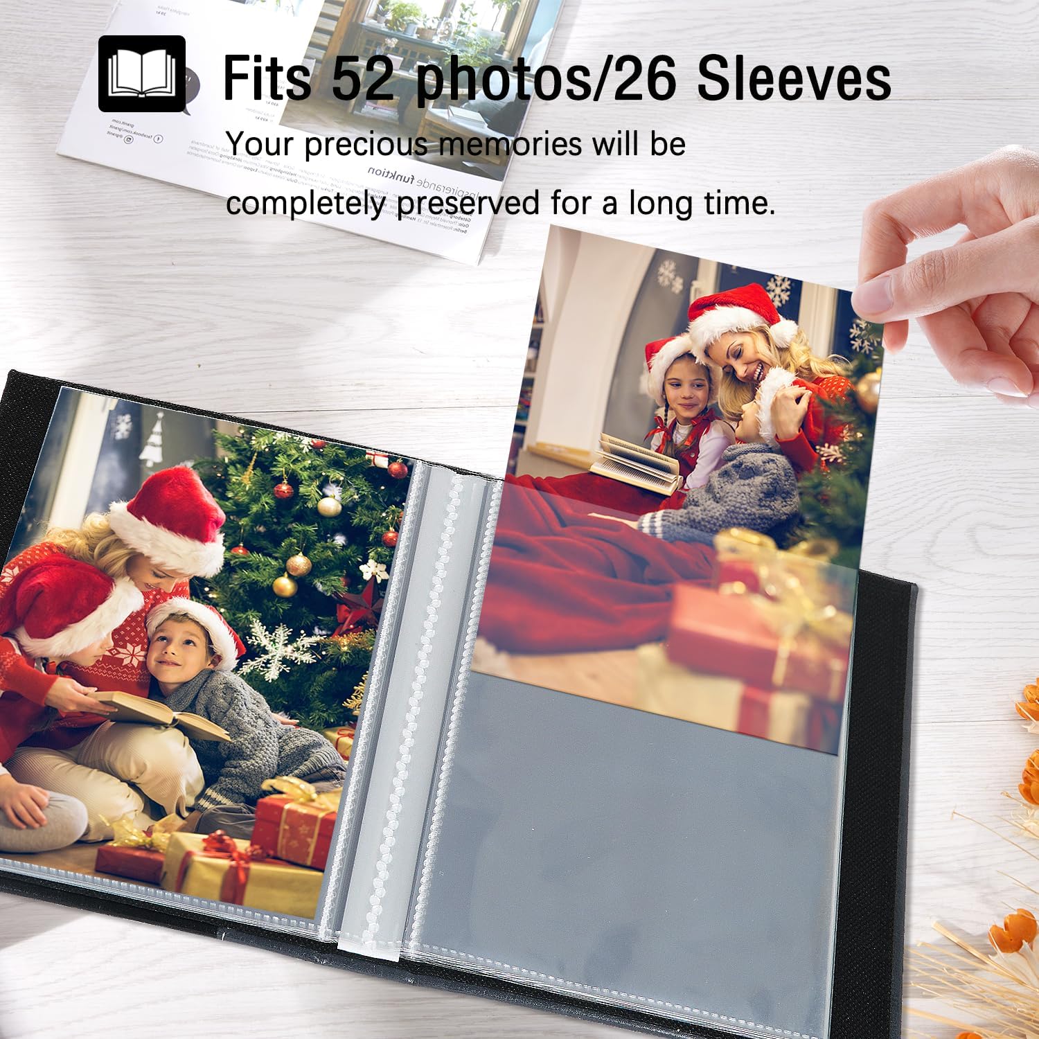 Miaikoe Small Photo Album 6x4 2 Packs, Each Pack Holds 52 Vertical Pictures - Image 3