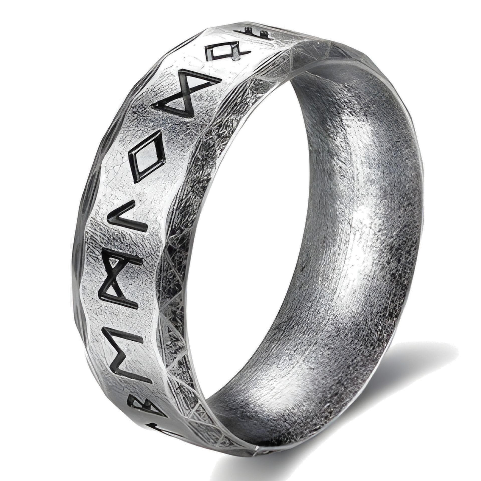 Buy THE ALPHA CODE Titanium Steel 'Ring of the Nine Seas' Viking