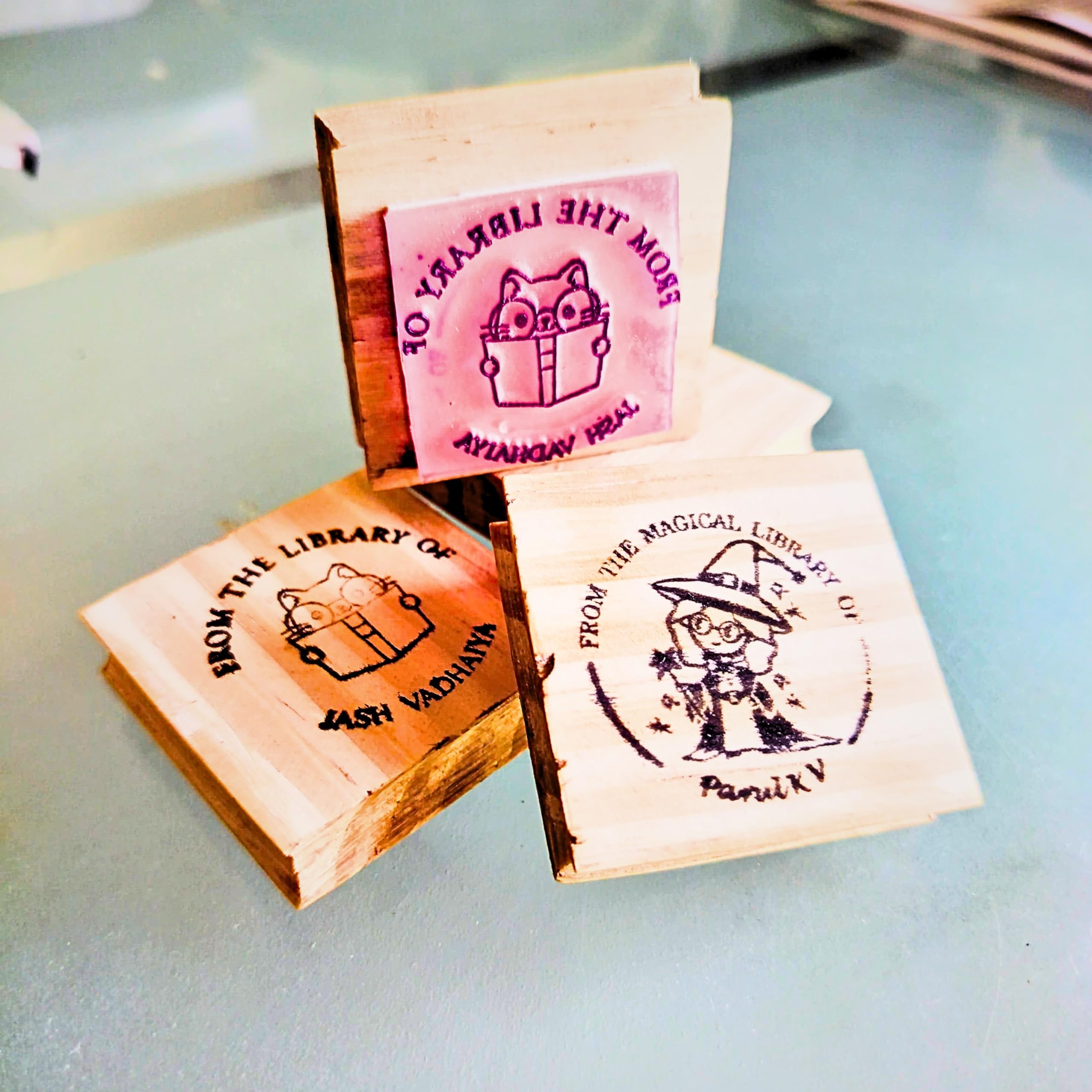 Personalized Kids Stamp - Custom Name for Book Lovers -8