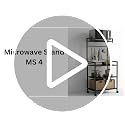 Image of Premium 4 Tier Heavy Duty Microwave Rack with Wheels | Metal Kitchen Organizer Stand for Oven, Air Fryer & OTG (MS 4 Silver)