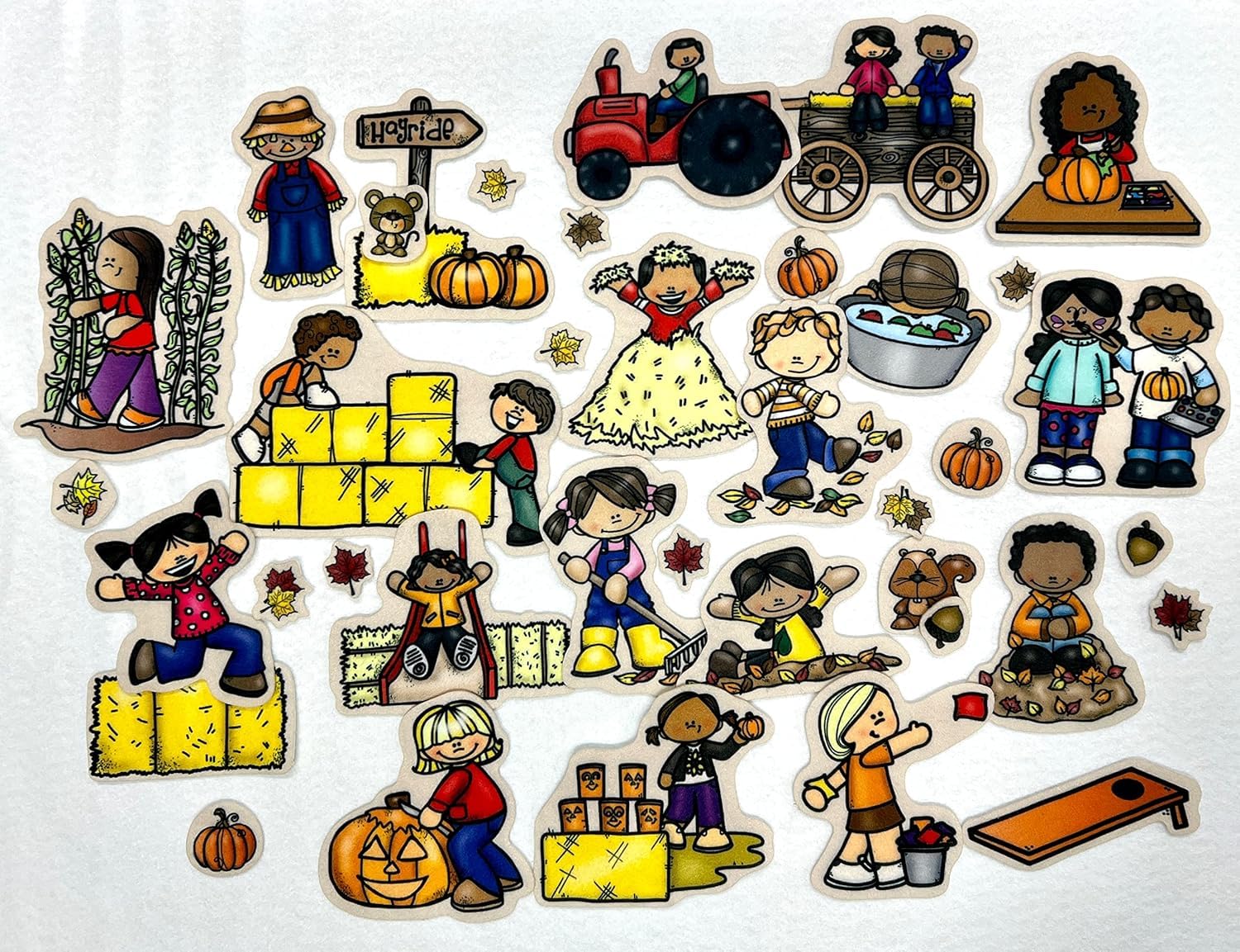 Apple Life Cycle and Fall Festival Felt Set Flannel Board Storytelling Teaching Activity