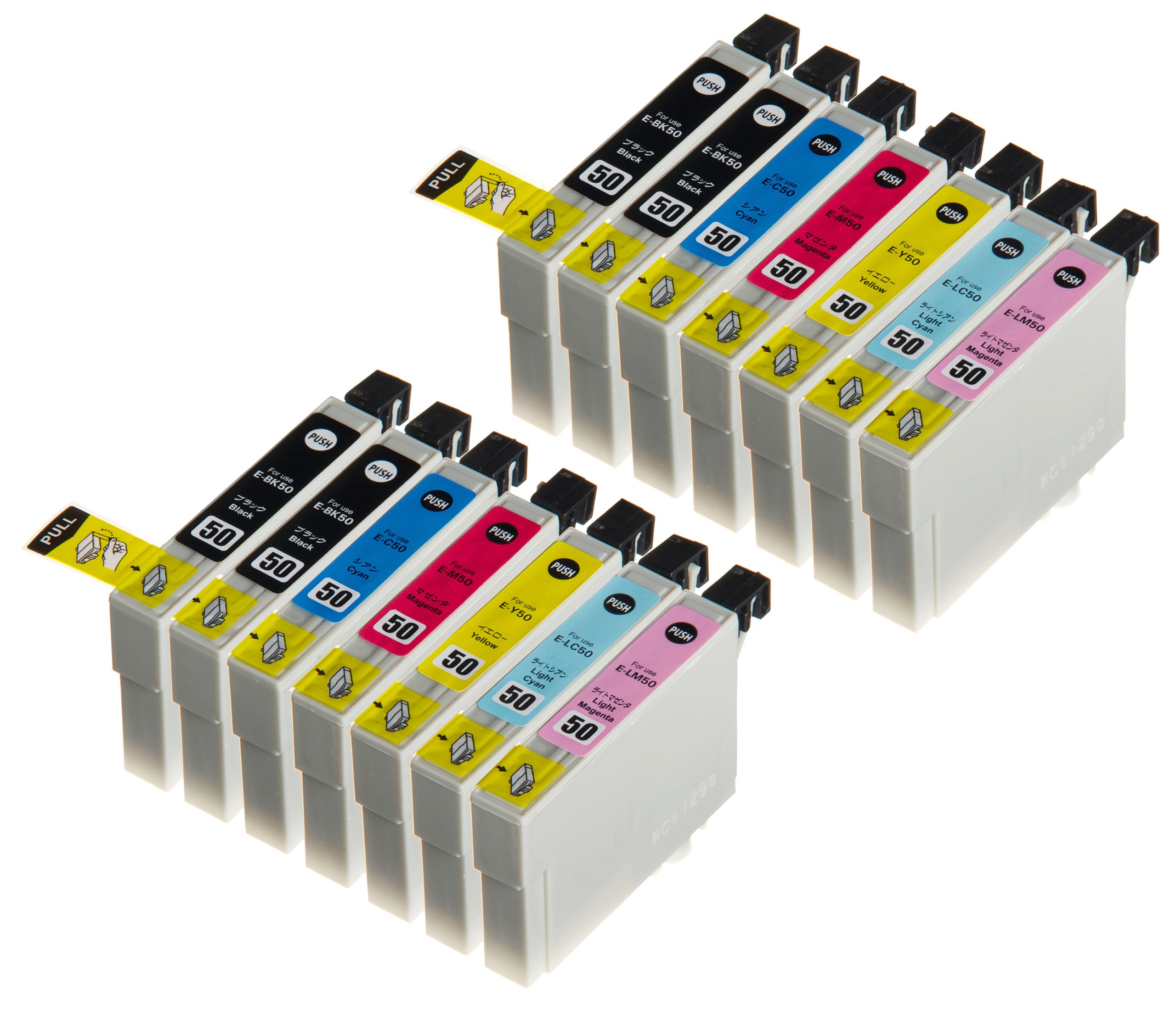 エプソン用 インクカートリッジ50互換 Amazon.co.jp: 【ノーブランド品】(14 色セット) Epson IC6CL50