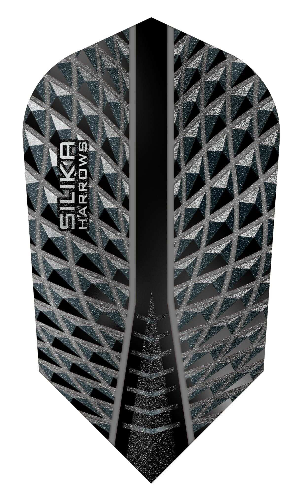 Harrows Silika Darts Flights Slim - 5 sets per pack (15 flights in total) (Smokey)