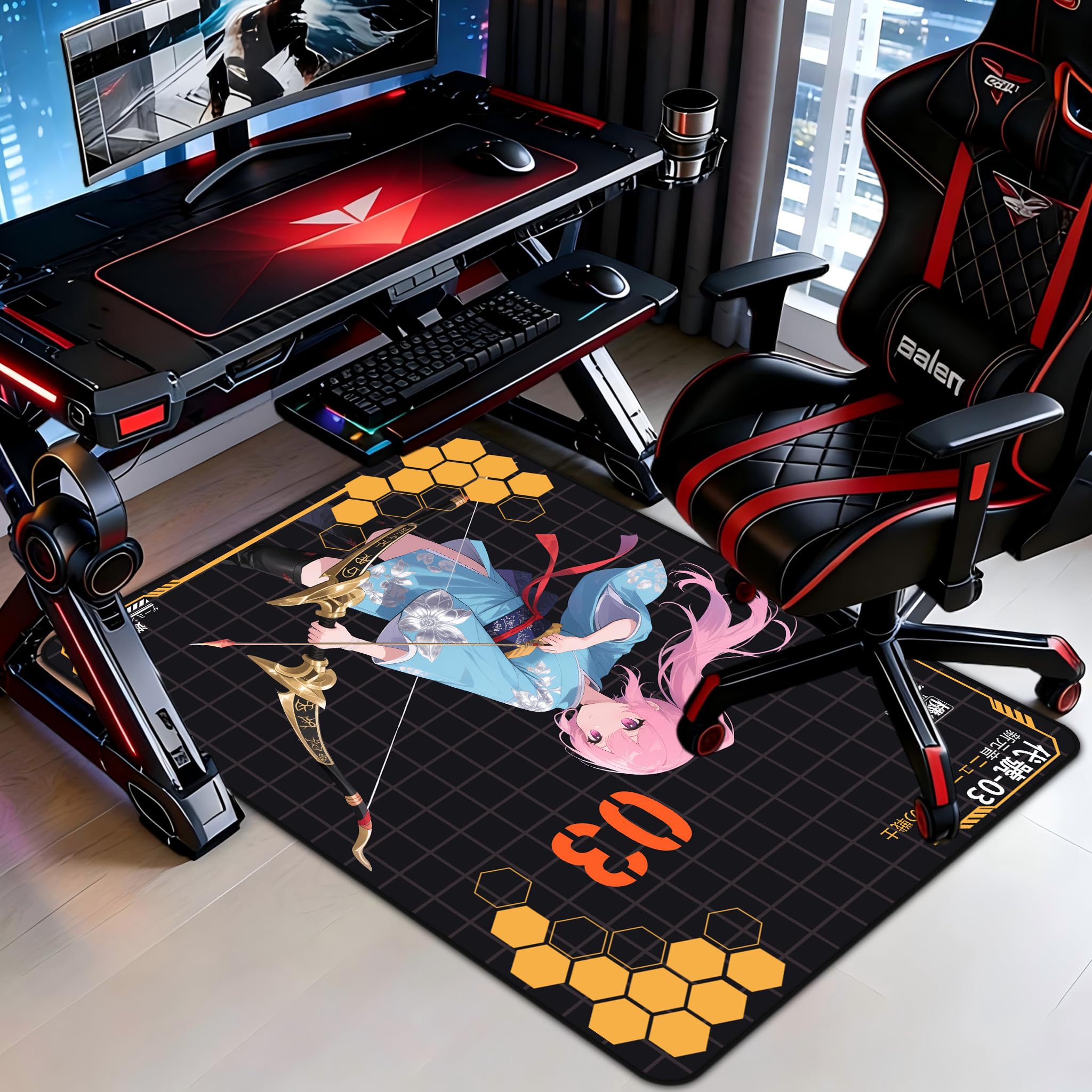 Office Chair Mat for Hardwood Floors 35 x 47 for Hardwood and Tile Floors Non-Slip Hard Floor Protector