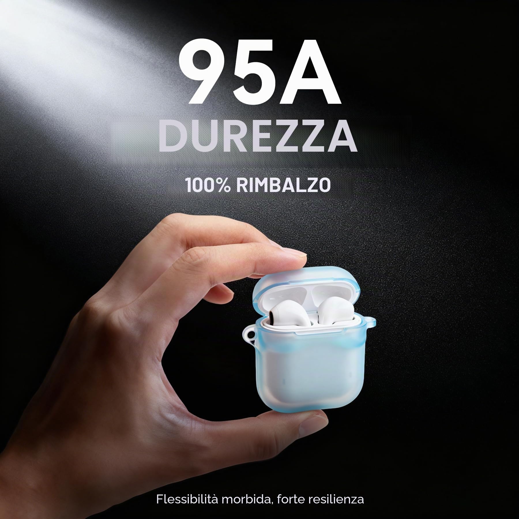 SUNLU 2KG TPU Stampa Filamento 3D 1.75mm,TPU 95A di Qualità Industriale,Resistente all'usura, Flessibile, Elevata Elasticità, Facile Da Stampare, Precisione ±0,03mm,1KG, 2 Bobine Nero
