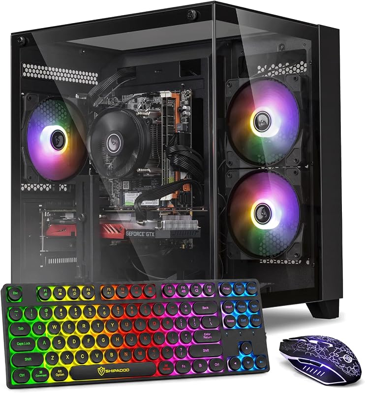 Prebuilt Gaming PC Desktop, AMD Ryzen 3 3200G, 8GB DDR4, 256GB SSD | Integrated Vega 8 Graphics, Win 11 Home, Business Office Tower PC Suitable for Study, Transaction, Entertainment and Gaming