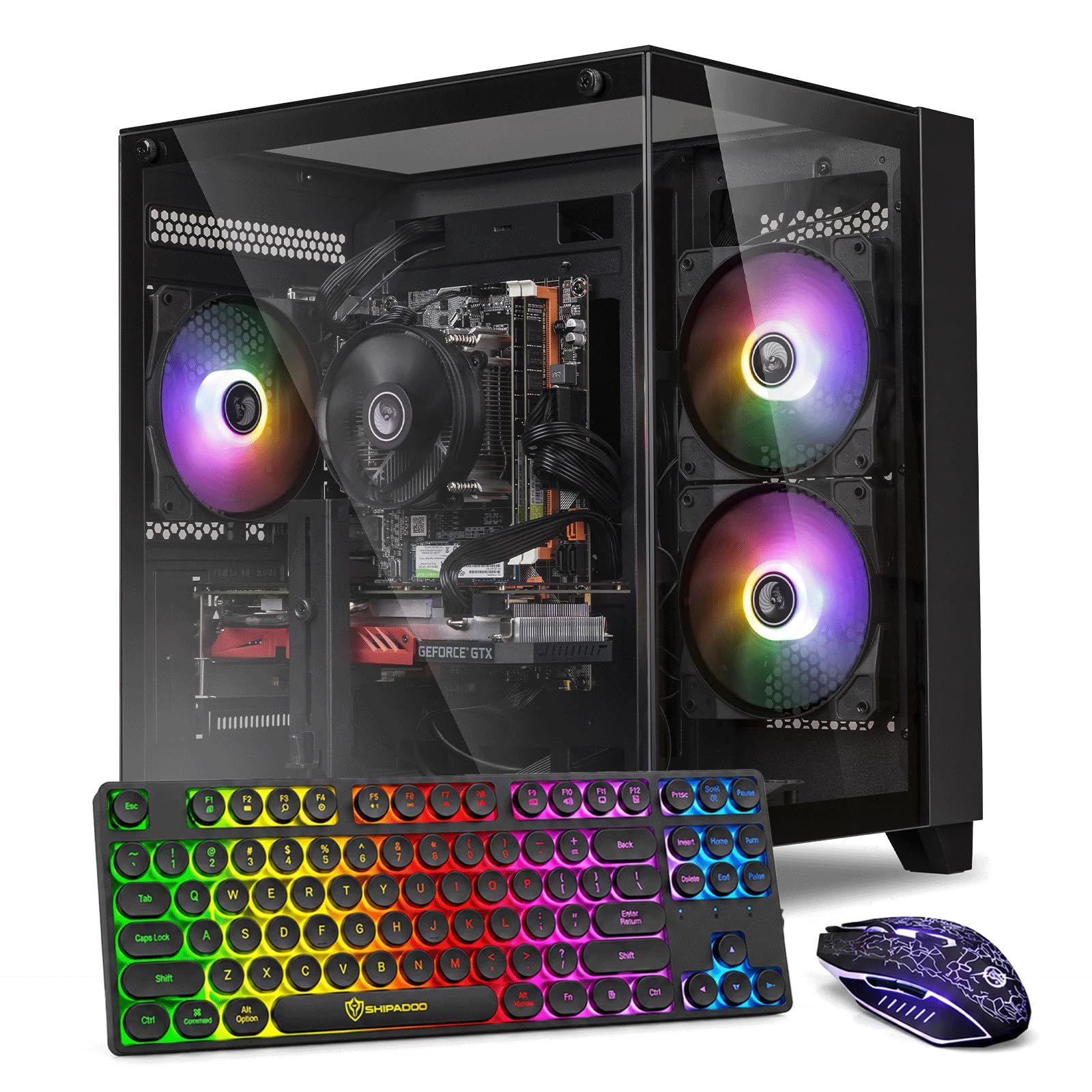 Amazon.com: GPVHOSO Prebuilt Gaming PC Desktop, AMD Ryzen 3 3200G