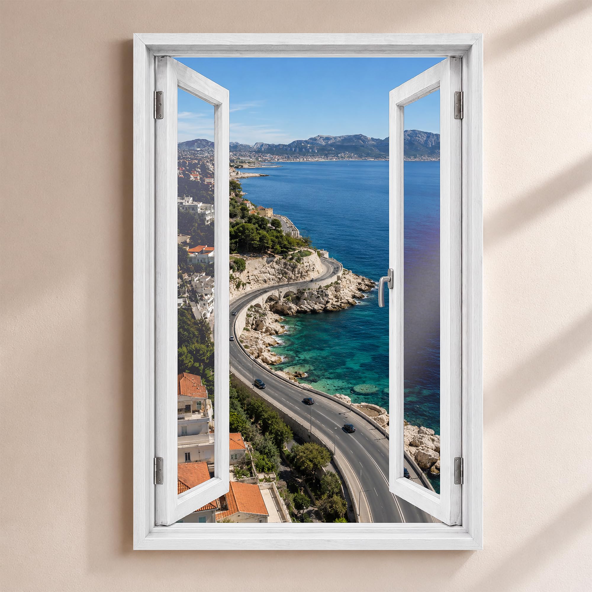Trompe l'Œil Marseille Window Customisable – Corniche and Seaside