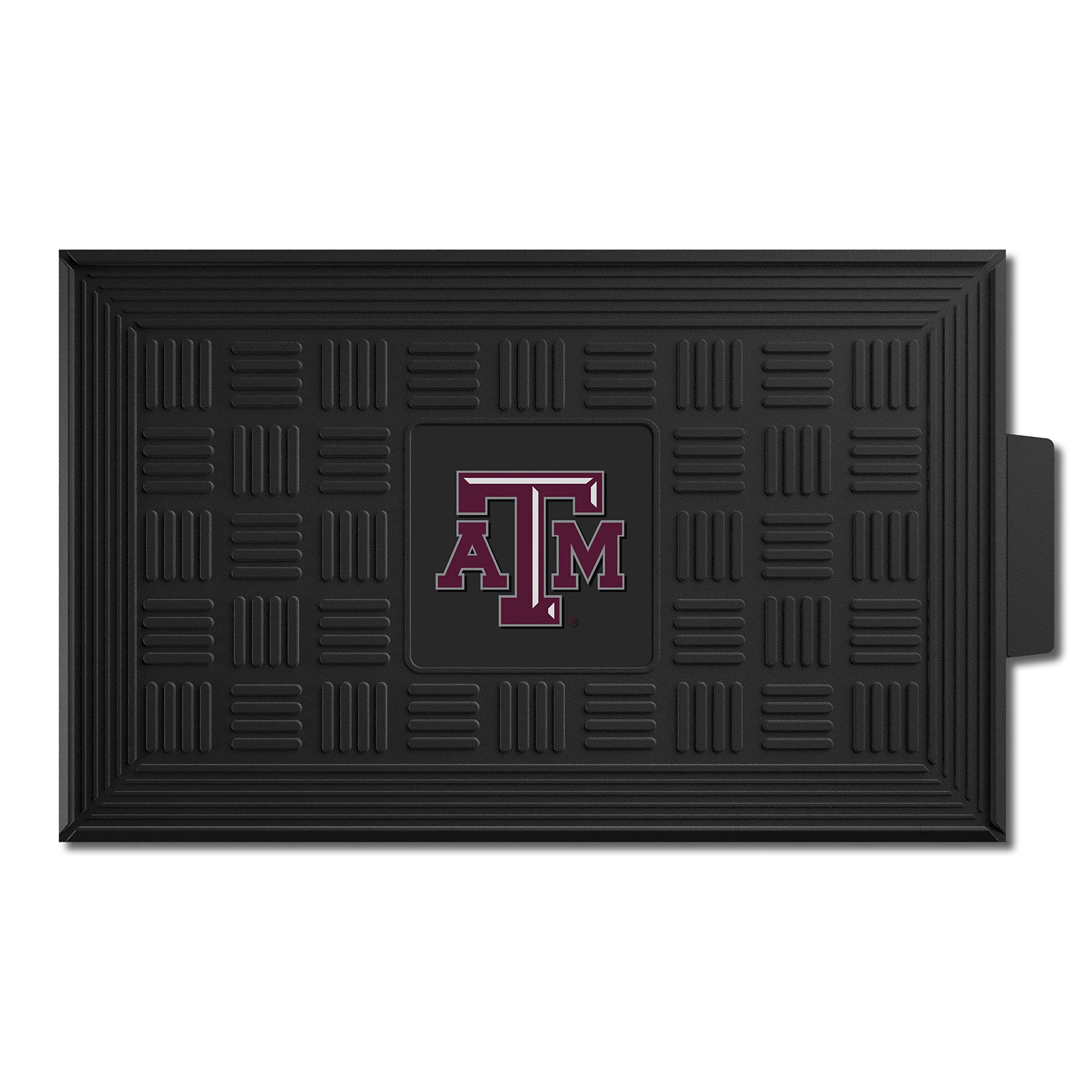 Photo 1 of FANMATS 11384 Texas A&M Aggies Heavy Duty Vinyl Medallion Outdoor Door Mat - 19.5in. x 31in.