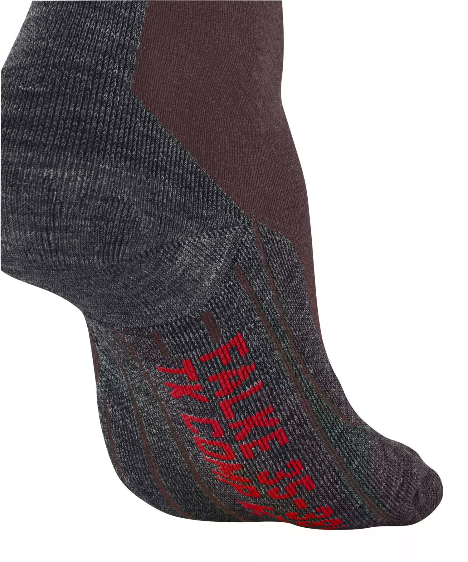 FALKE Kobiety Skarpety do wędrówek TK Compression W Kh wełna materiał funkcjonalny kompresyjne 1 Para, Brązowy Mahogany 8344 - Obwód łydki W1, 39-42 W1