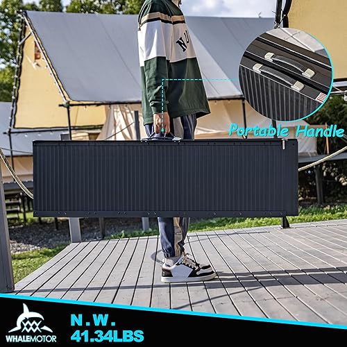 Vista 17 de Rampa portátil para silla de ruedas de 7 pies, rampa portátil plegable de aluminio antideslizante, rampas para sillas de ruedas para el hogar