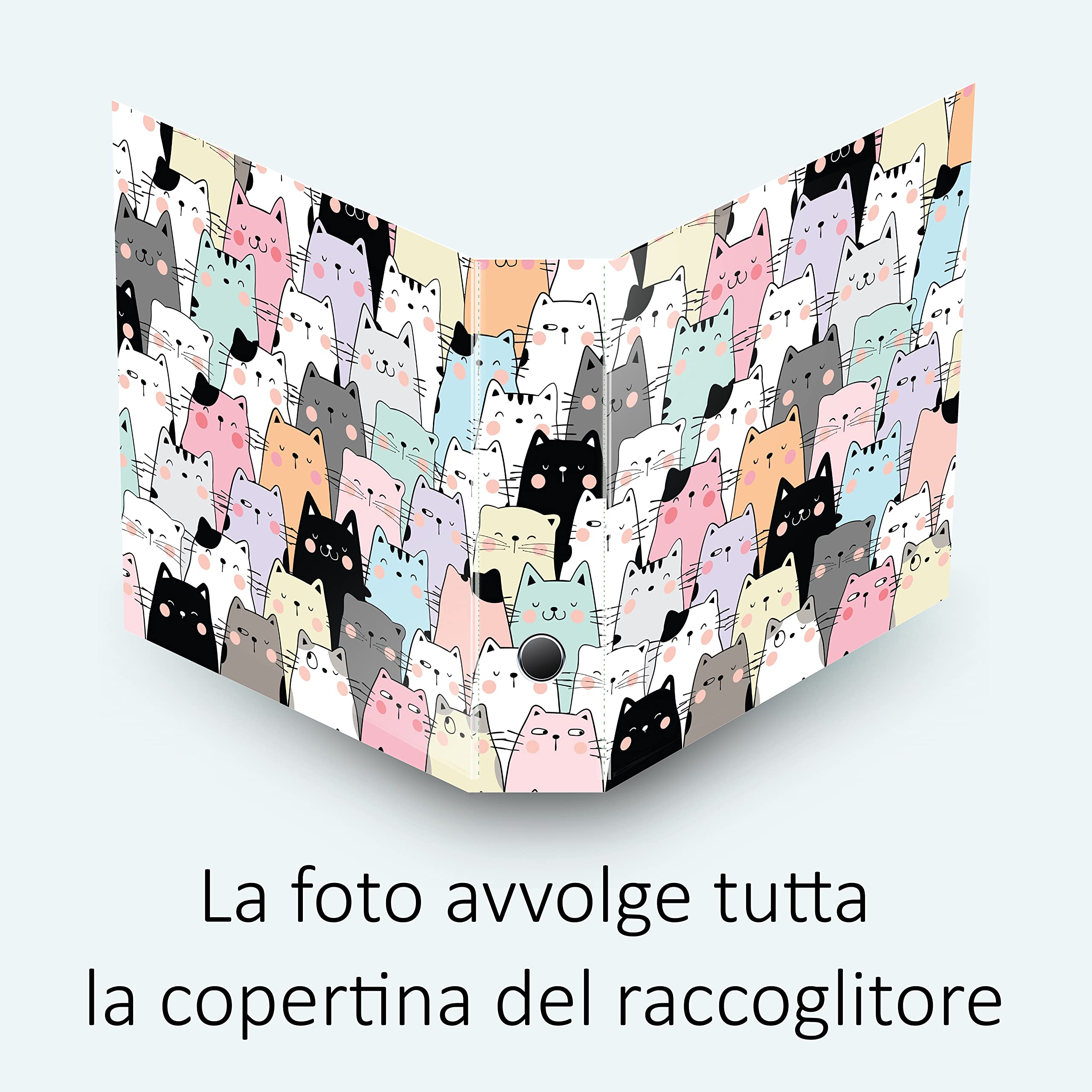 Set da 5 raccoglitori ad anelli - GATTONI (H34 cm con 2 anelli)