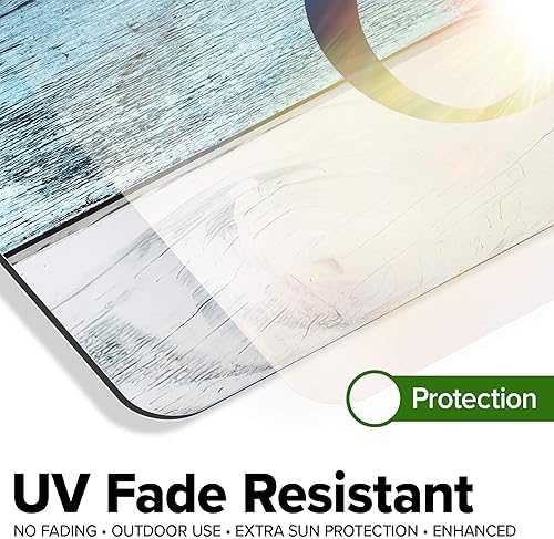 Miniatura 424 de My Sign Center - Letrero personalizado, 11 colores de fuente, 13 estilos de fuente, 4 opciones de agujero, 22 tamaños, 8 x 32 pulgadas, sin óxido,