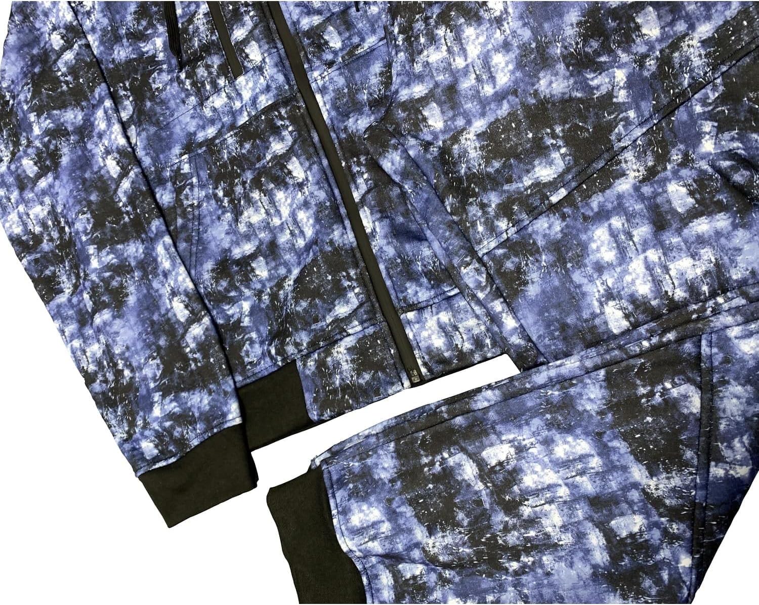 Men's 2-Piece Fleece Jogger Set, Tech Hoodie with Matching Fleece Pants