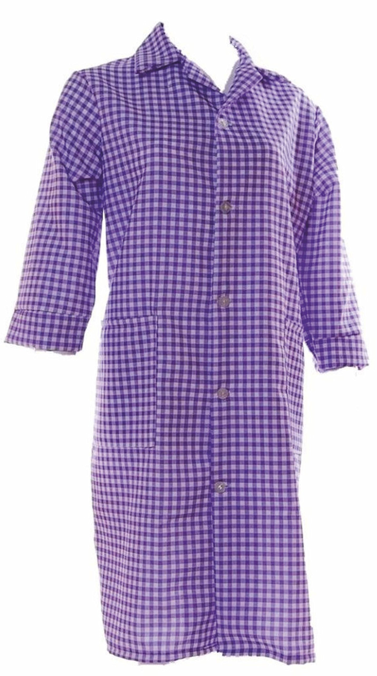 Ladies Full Length, Button Through Overalls, choice of colour and size, (XXXOS 56/58 inches, Lilac)
