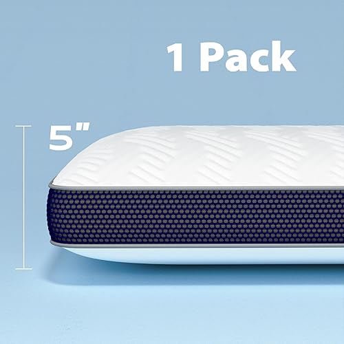 Miniatura 2 de Almohada de cama para aliviar la presión, tamaño Queen, almohada de espuma viscoelástica con funda de punto 3D lavable, suave y de apoyo, 28 x 15 x