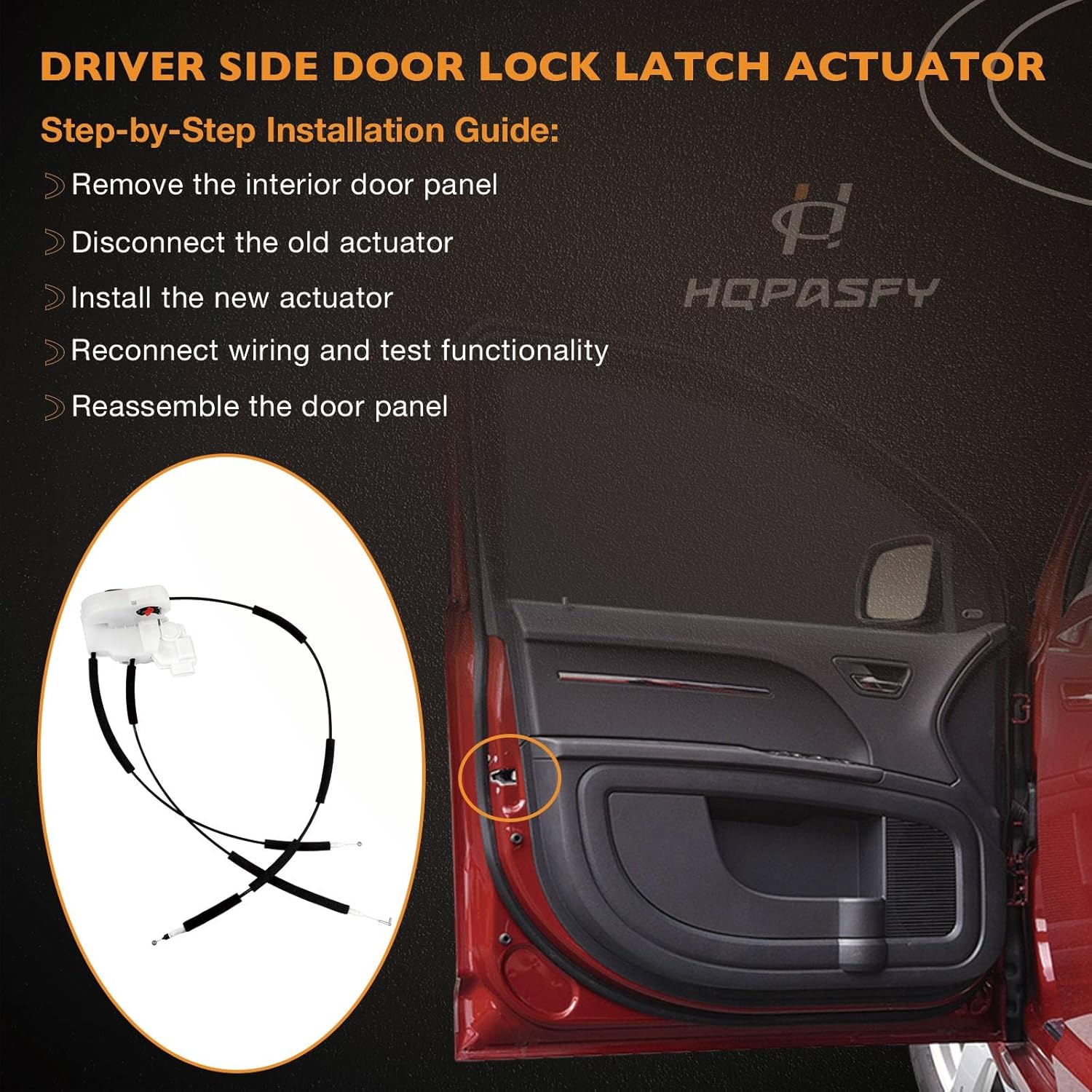 Left Door Lock Latch Compatible with Nissan Frontier Xterra 2005-2018 Pathfinder 2005-2012 Front Door Lock Motor, Driver Side Lock Latch Actuator - Replaces# 80501-ZP10A