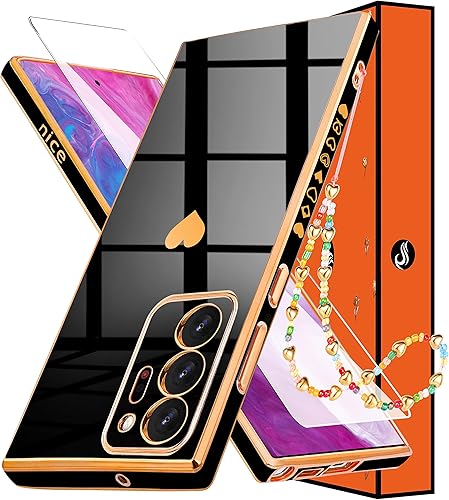 Shorogyt Funda de corazón 3 en 1 para Samsung Galaxy Note 20 Ultra 5G4G de 69 pulgadas para mujer diseño estético de corazones de amor para niñas