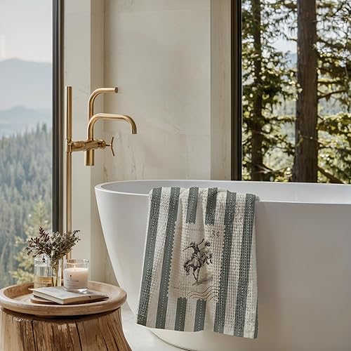 Miniatura 5 de Toallas de cocina de vaquero occidental, regalos occidentales, paños de cocina para decoración de cocina, estilo retro, estilo campestre, rodeo,