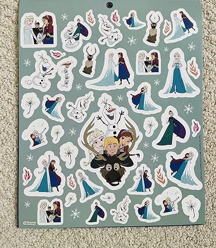 Miniatura 8 de Classic Disney Disney Frozen - Juego de calcomanías de Frozen – Frozen Elsa más de 500 calcomanías para niños pequeños (recuerdos y decoraciones de
