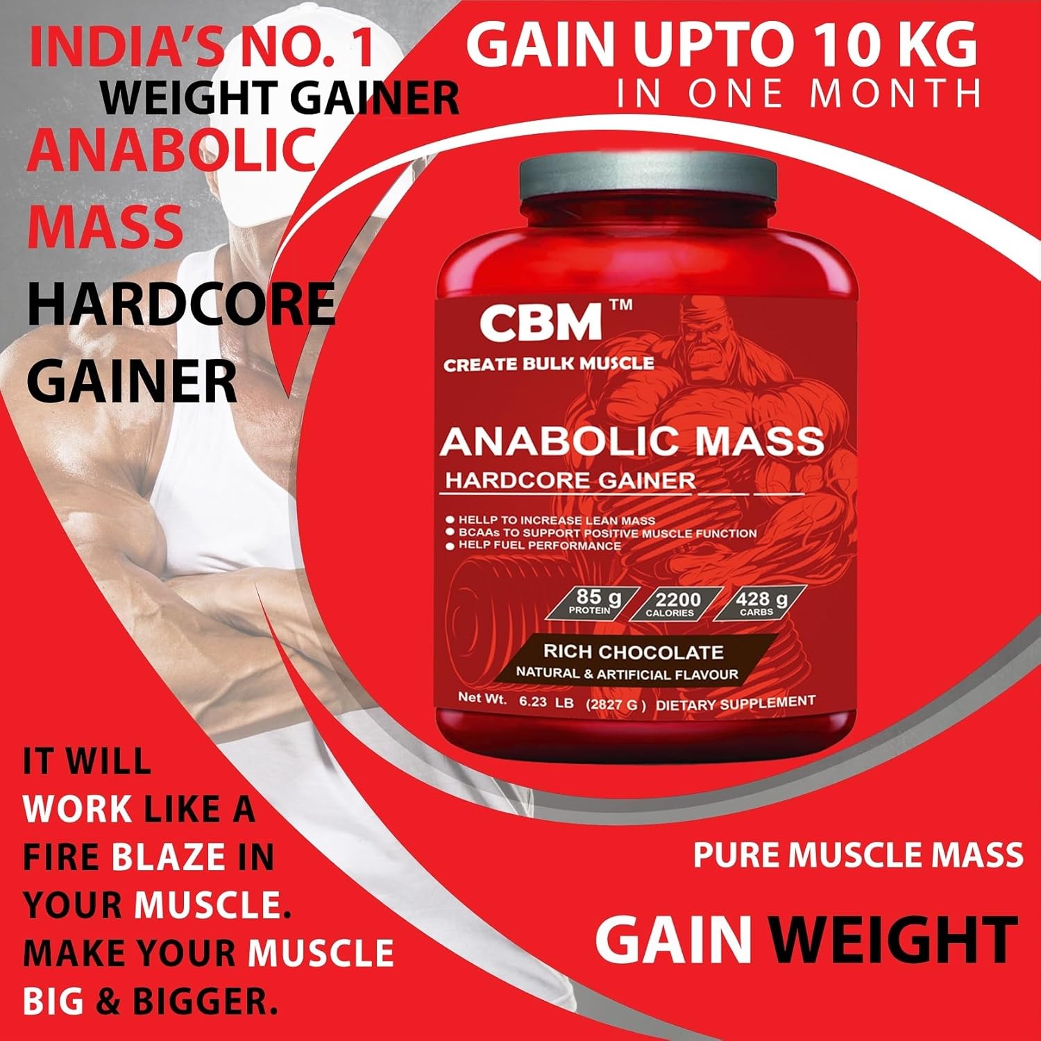 Buy Now Anablic Mass Gainer For Weight Gain (Chocolate 3Kg) Pack Of 2 Buy Now Anablic Mass Gainer For Weight Gain (Chocolate 3Kg) Pack Of