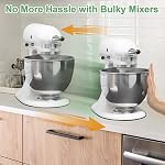 Mixer Slider Mat Compatible with KitchenAid 5-8 Quart Bowl-Lift Stand Mixer, Sliding Tray Accessories for 5-8 Qt Bowl Lift Stand Mixer, Clear