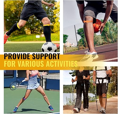 Miniatura 7 de Fit Geno Rodillera de soporte de rótula rodillera para aliviar el dolor del tendón rotuliano - Rodillera para saltadores de tendinitis, correr,