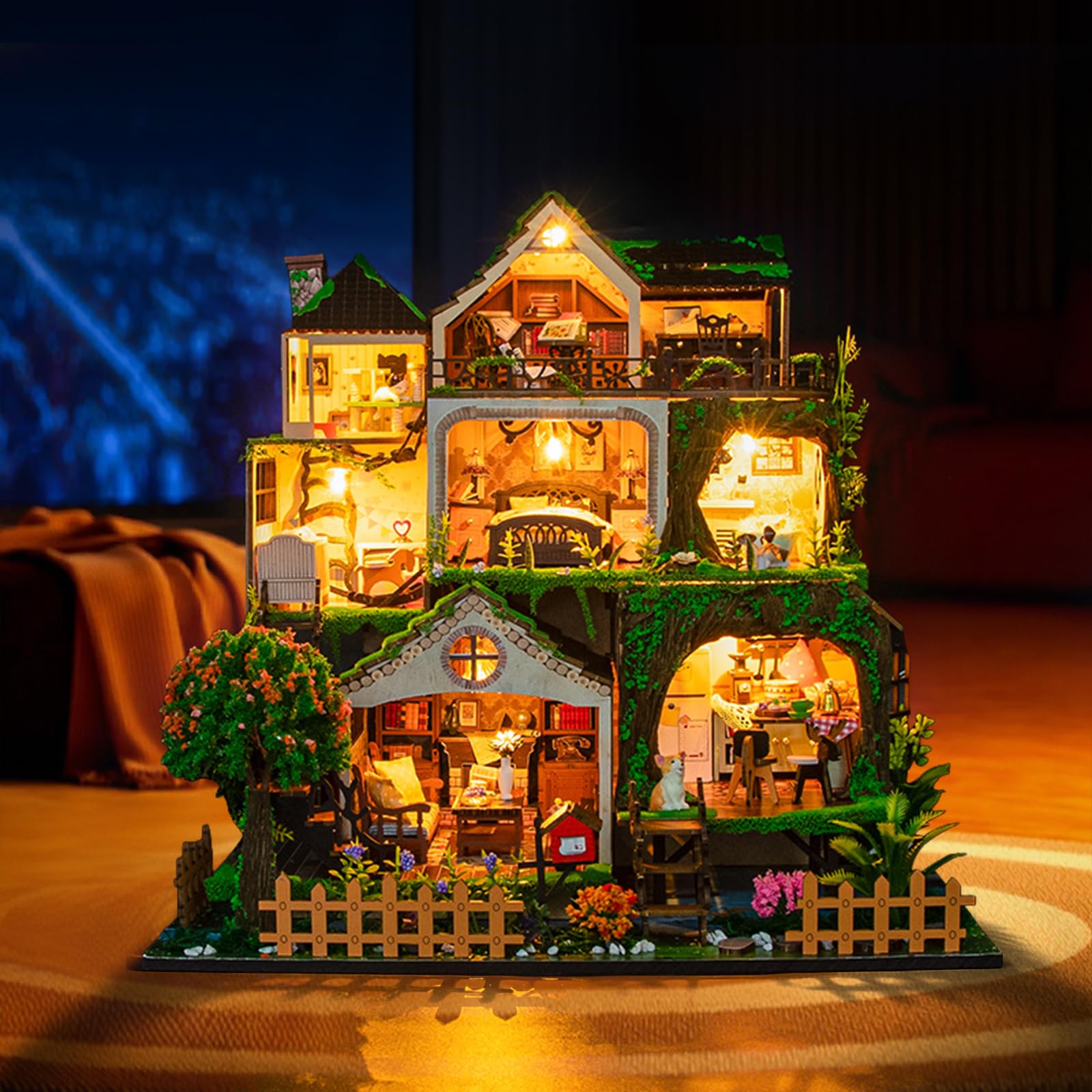 CUTULAMO Miniatuur meubelmodel, klein licht eiken materiaal poppenhuis CUTULAMO Miniatuur meubelmodel, klein licht eiken materiaal poppenhuis