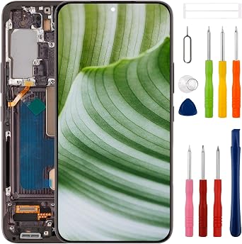 [with Frame] SWARK New TFT LCD Display for Galaxy S22 SM-S901U Touch Screen Digitizer Assembly Replacement with Upgraded Repair Tools Kit-[NO Fingerprint Function][US Version]