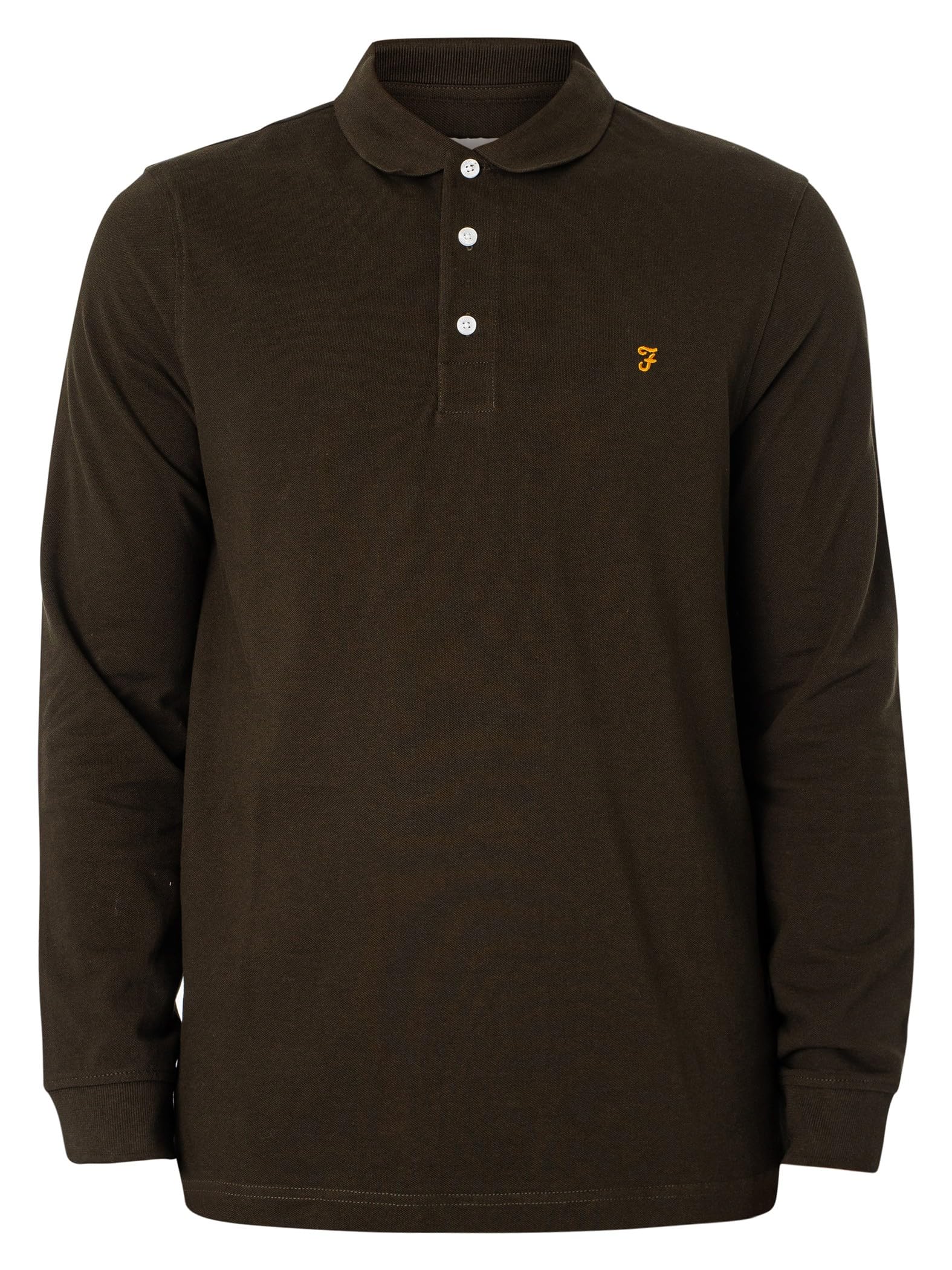 Farah Men's BLANES LS Polo, Evergreen, XL