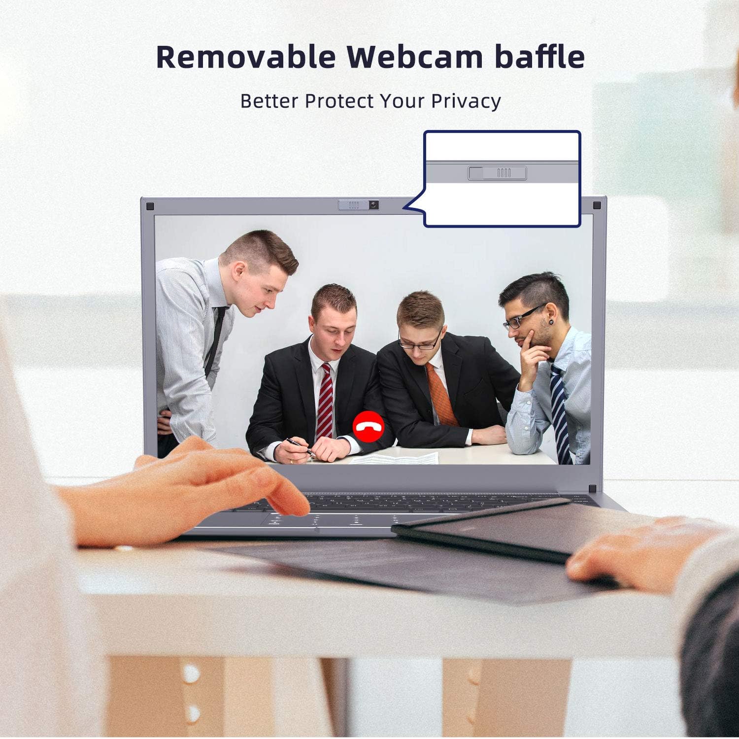 Winnovo WinBook-N140 Laptop with removable webcam baffle diagram