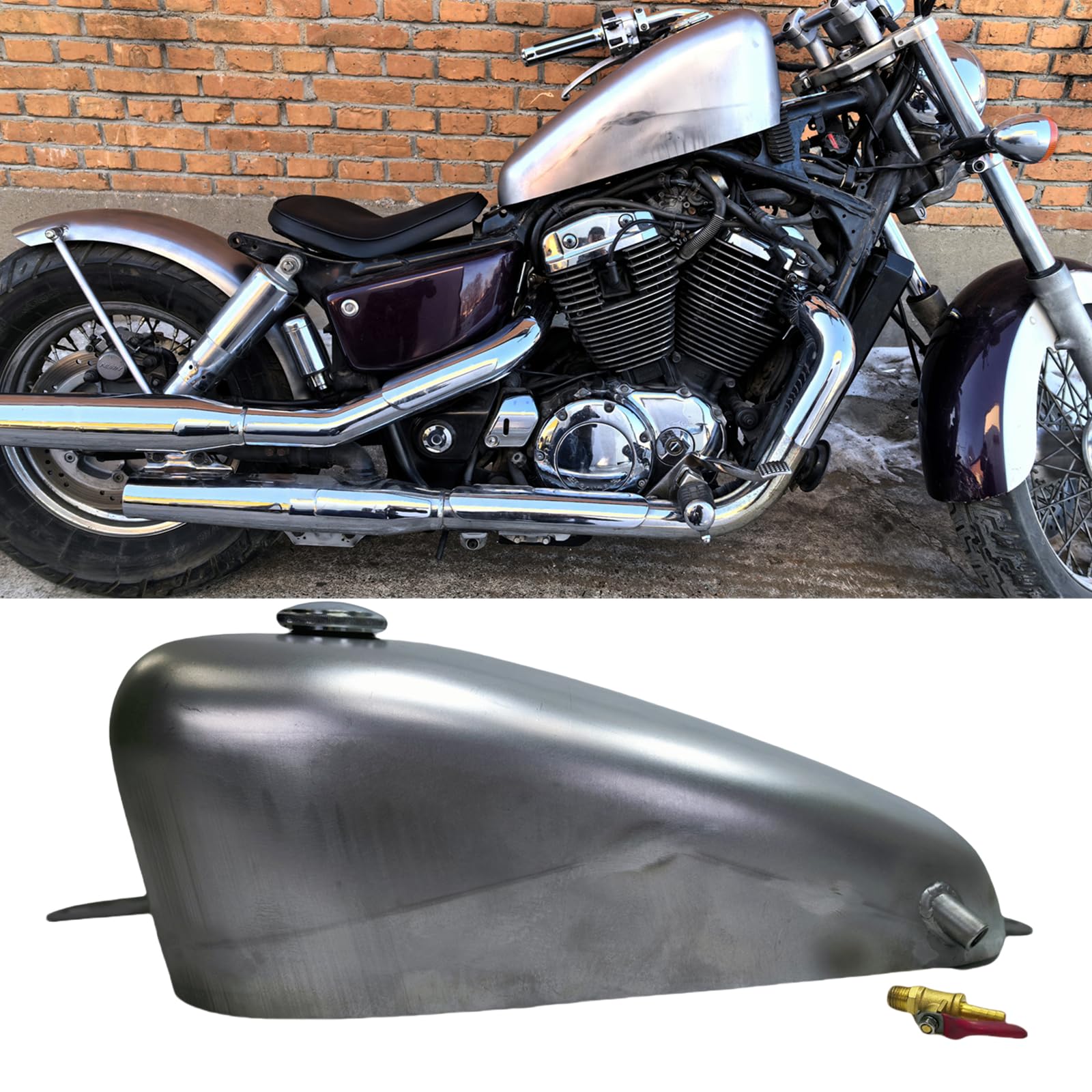Handmade Motorcycle Petrol Gas Fuel Tank For Honda Shadow 1100
