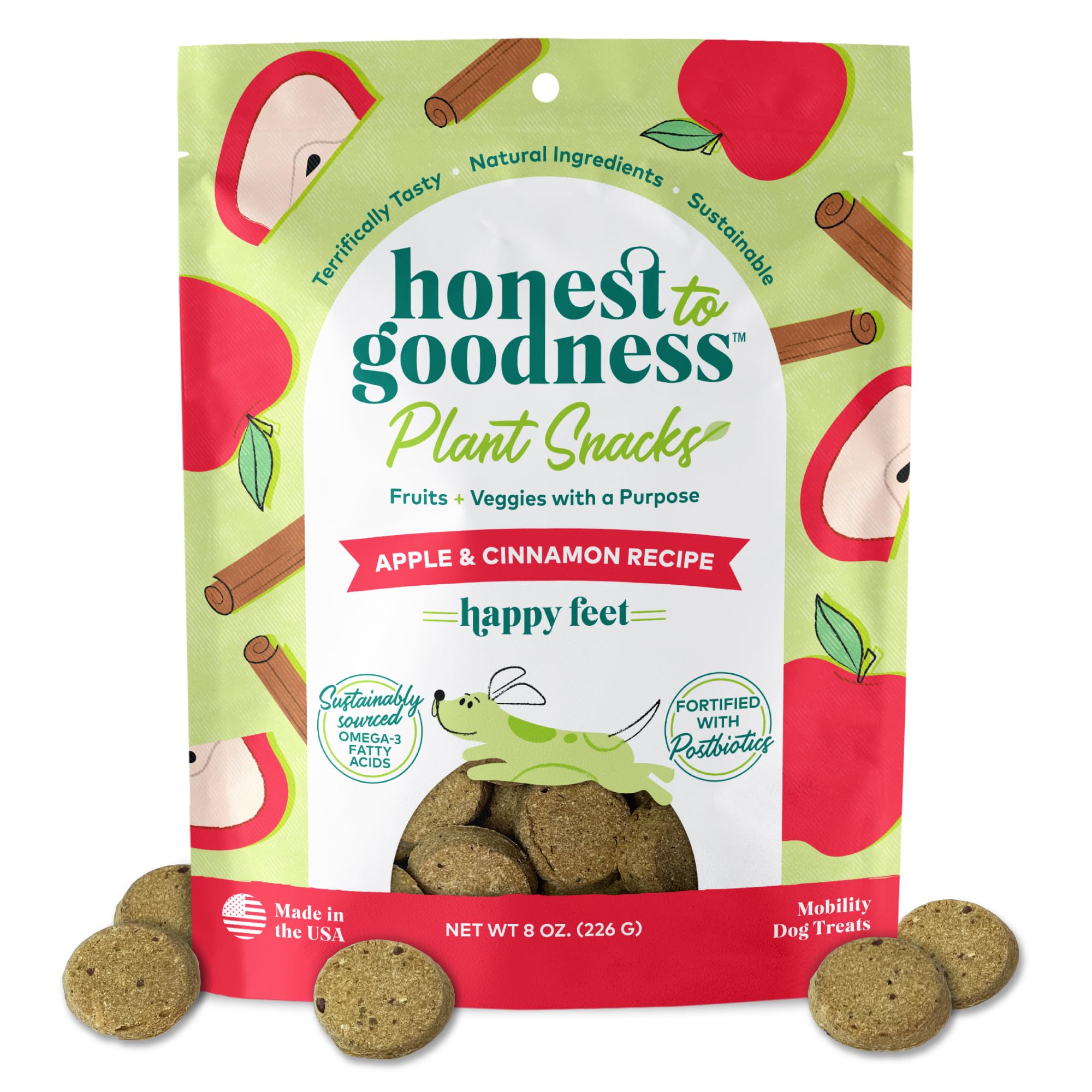 Amazon.com : Honest to Goodness Plant Snacks Happy Feet Apple