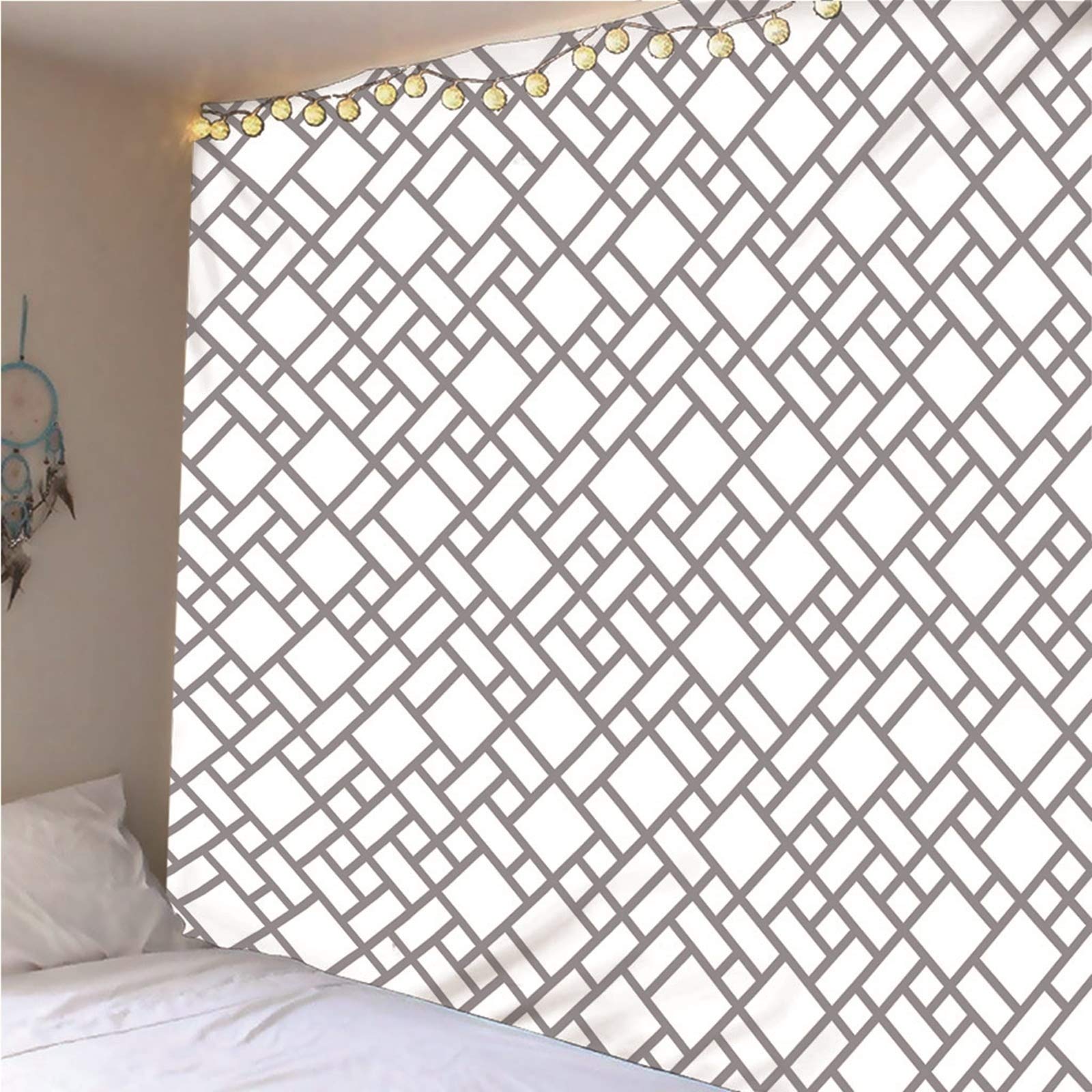 Aeici Tapiz Tela Pared, Tapiz Yoga Suelo Geométrico Tapiz Pared Wall Hanging, Bedsheet(300X260Cm)