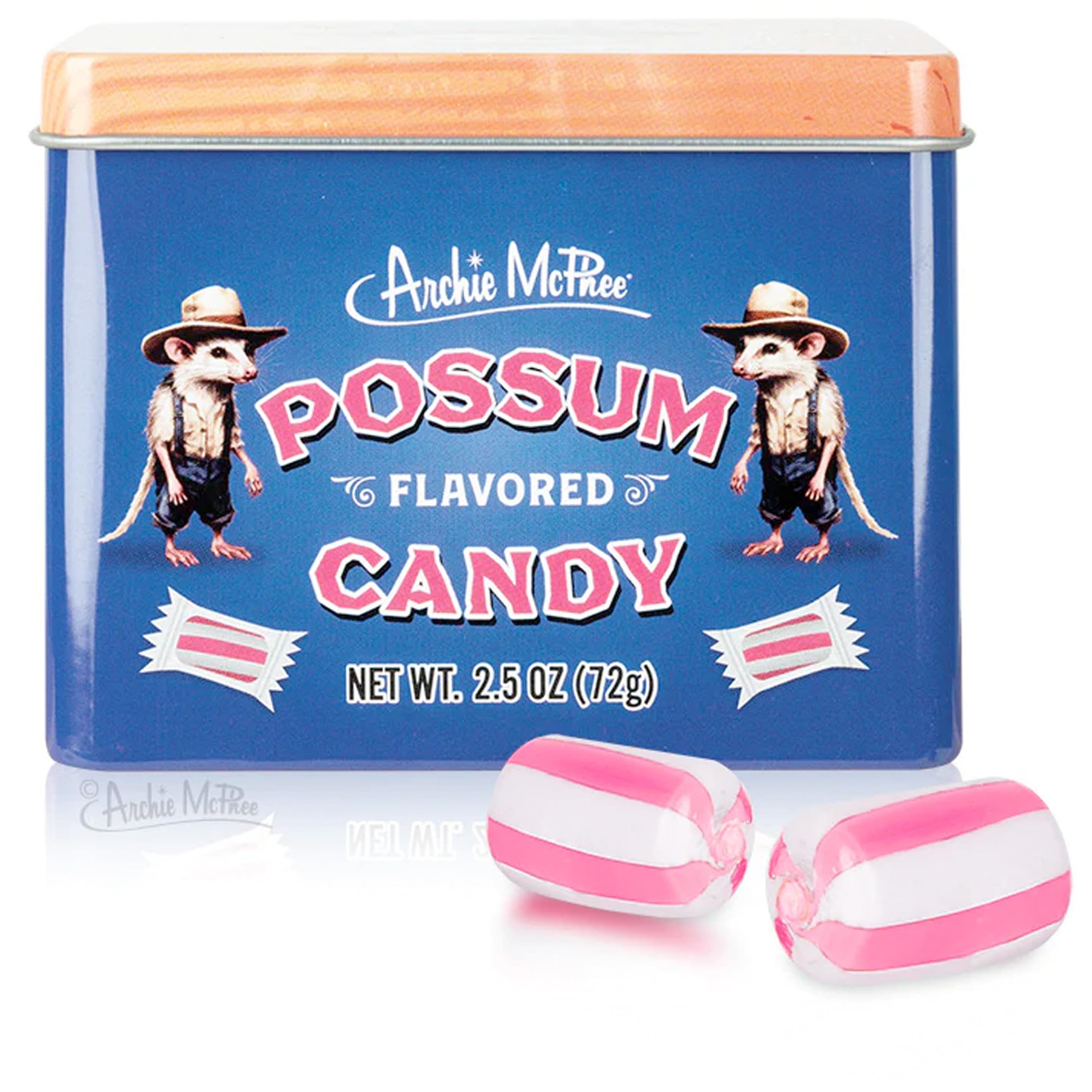 Amazon.com : Archie McPhee Possum Flavored Hard Candy - 2.5 oz Tin