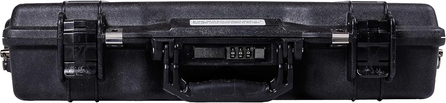 PELI 1495 Extremely Protective Laptop Case, IP67 Watertight and Dustproof, 37L Capacity, Made in US, No Foam, Black