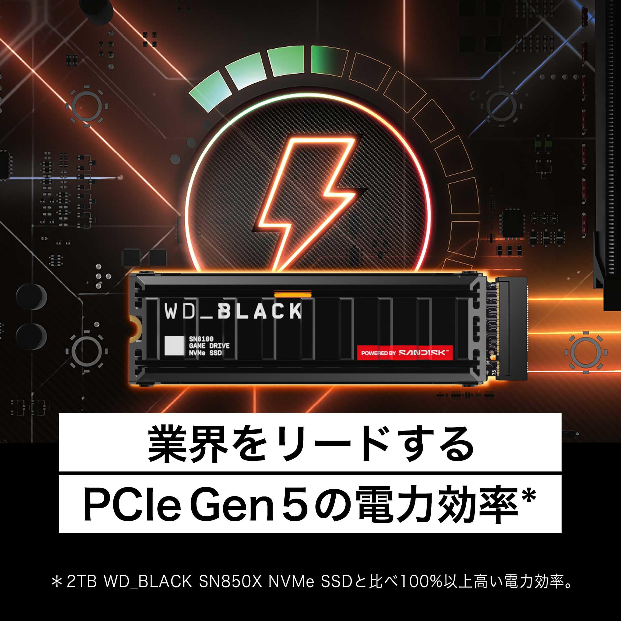 Amazon.co.jp: SanDisk 内蔵SSD 8TB WD_BLACK SN8100 M.2-2280 NVMe