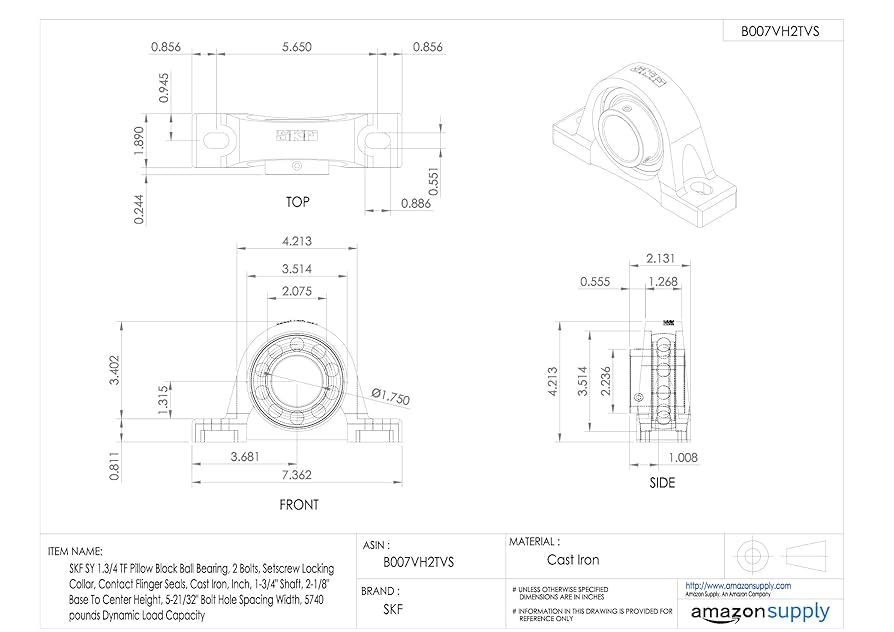 poco　1113 FRICTION DISC SET SHAFT 7 / 8'' MTD #918-0296B