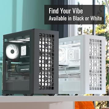 AeroCool D502A Medium Tower Case, Mesh Front Panel, 360mm Radiator Support, 11 Fan Slots, 400mm GPU, ATX/m-ATX/mini-ITX, Magnetic Dust Filters, SPCC Steel Construction, Fashion PC Structure, Black