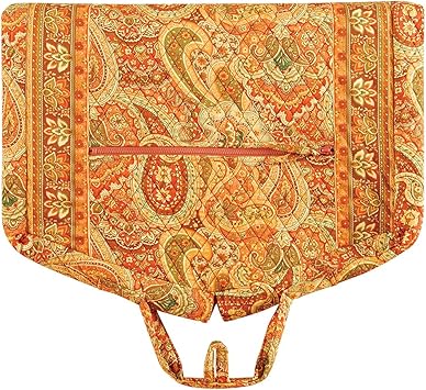 review C&F Home Tangiers Orange Paisley Garment Bag Garment Bag Orange