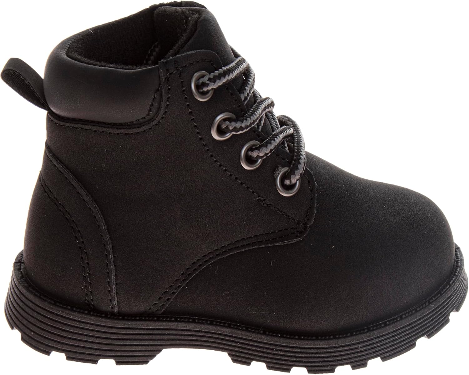 Josmo Kids Construction Boots MidCalf Workboot Walking Winter Hiking Climbing Snow Boots For Kid Sizes: 5-10 Toddler 11-13 Little Kid 1-4 Big Kid