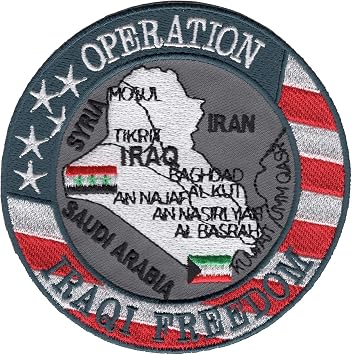 Operation Iraqi Freedom Collectible Novelty Patch Stars and Stripes