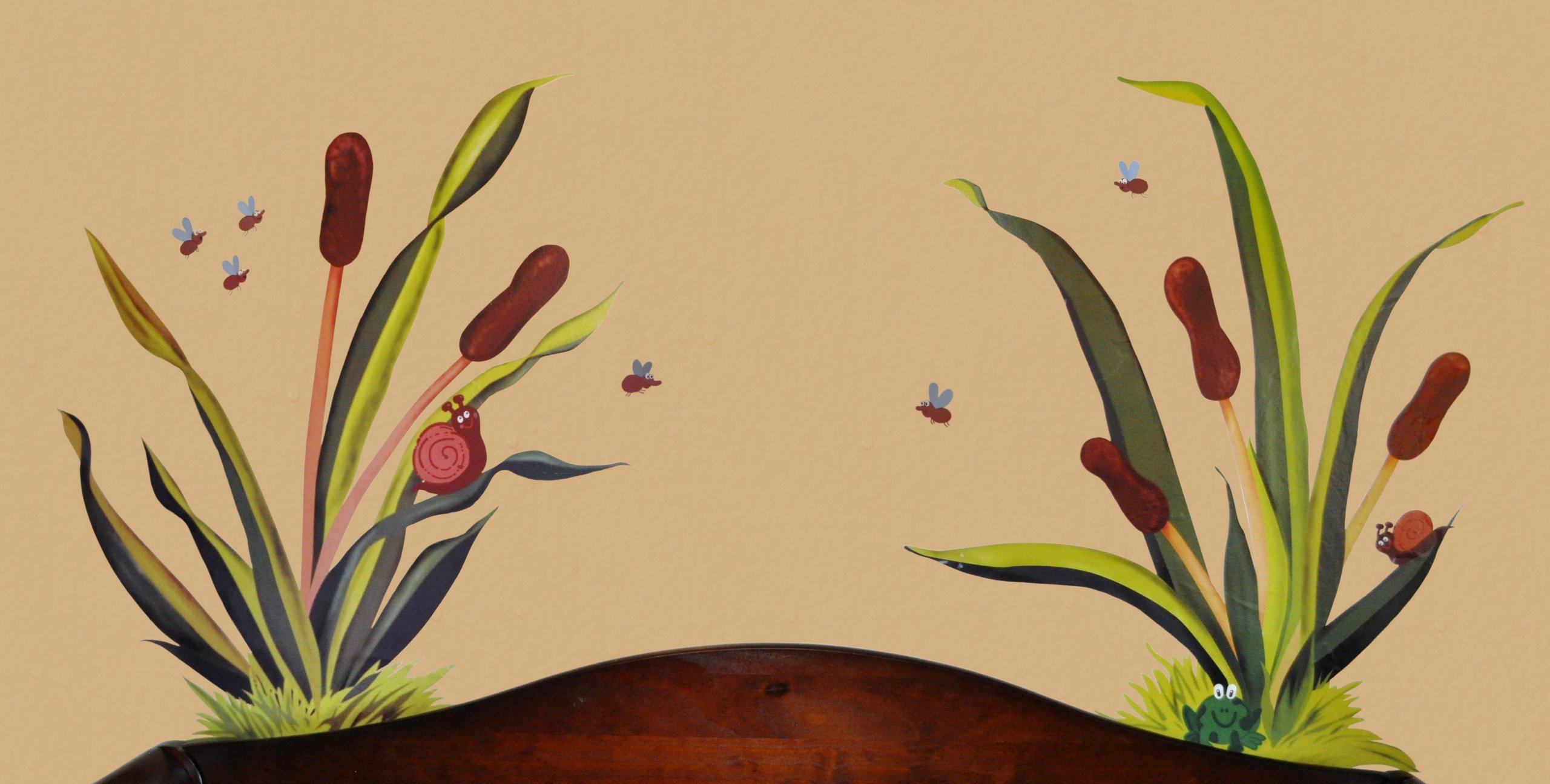 DK Leigh Wall Mural Vinyl Sticker, Pollywog Pond (Discontinued by Manufacturer)