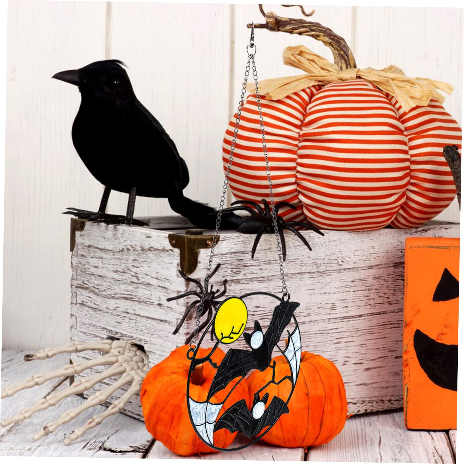 Alipis 5 Pezzi Proposti Decorazioni Per La Casa Con Ciondolo A Forma Di Pipistrello Per La Casa Decorazioni Di Halloween Per Interni Pipistrello Di Halloween Da Appendere Ornamento