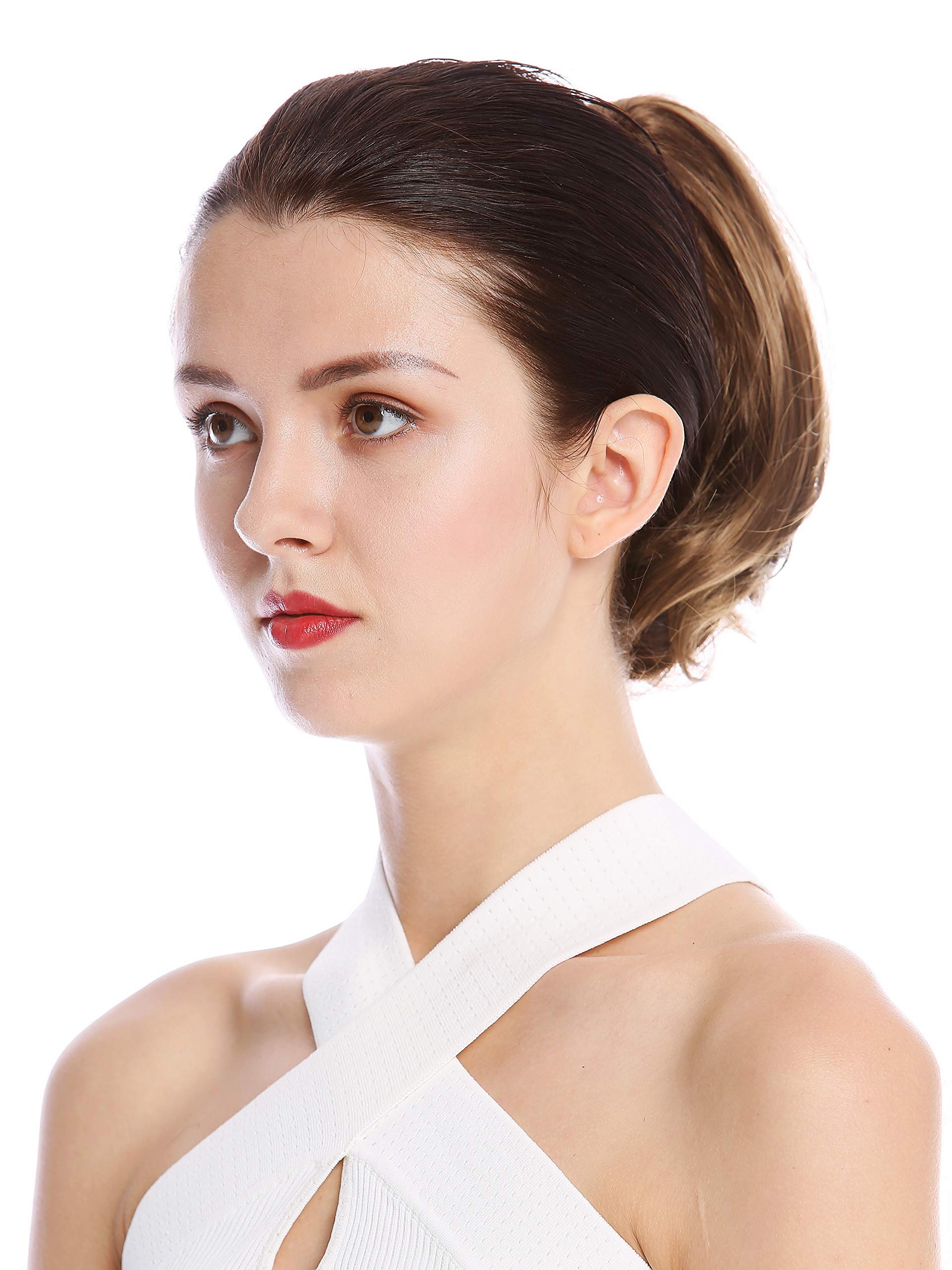 WIG ME UP, N869-V-12 Ponytail Hairpiece Extensions Bun very short straight but voluminous golden brown, Golden brown (12) - Image 3