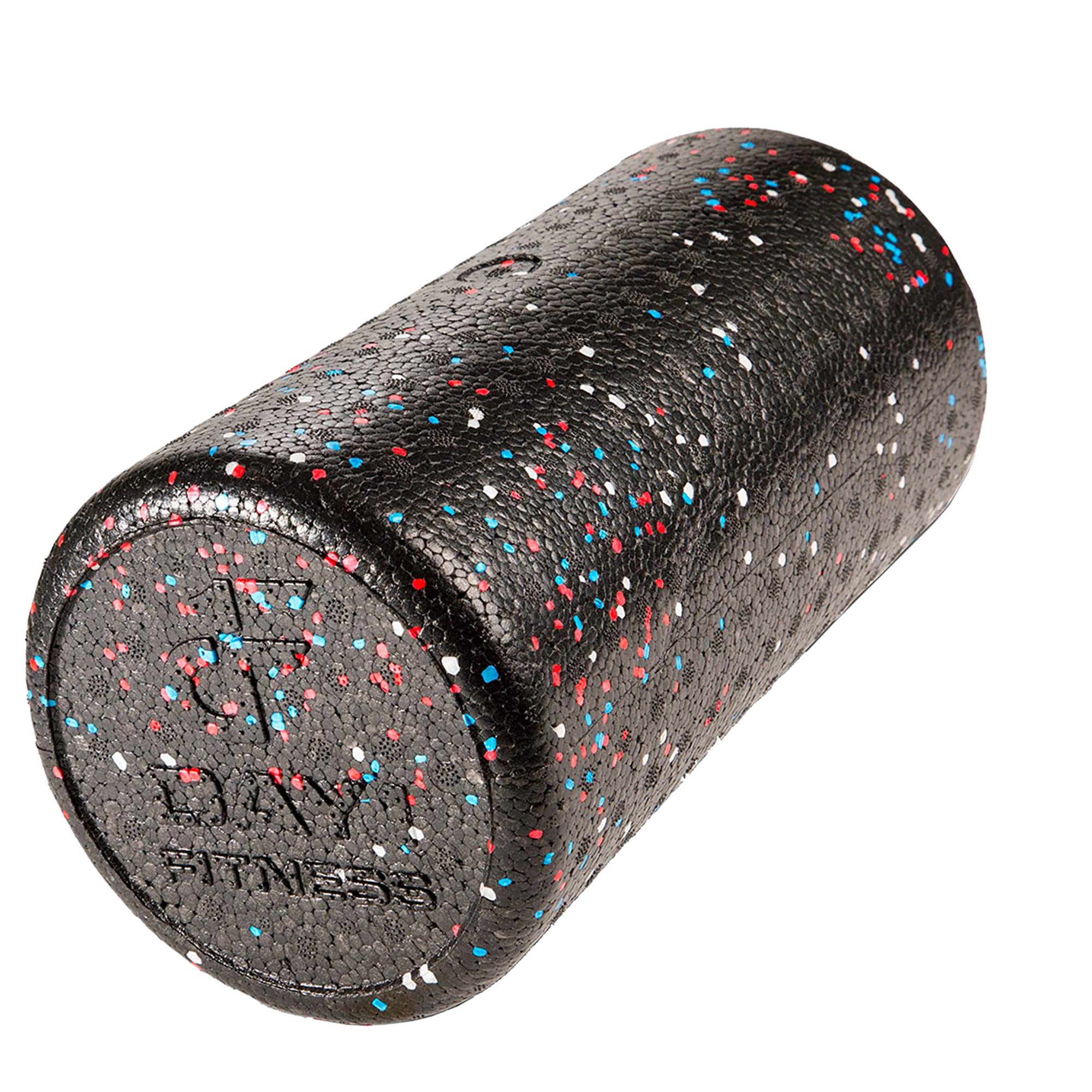 High Density Muscle Foam Rollers by Day 1 Fitness - Sports Massage Rollers for Stretching, Physical Therapy, Deep Tissue, Myofascial Release - Ideal for Exercise and Pain Relief – USA Speckled, 12”