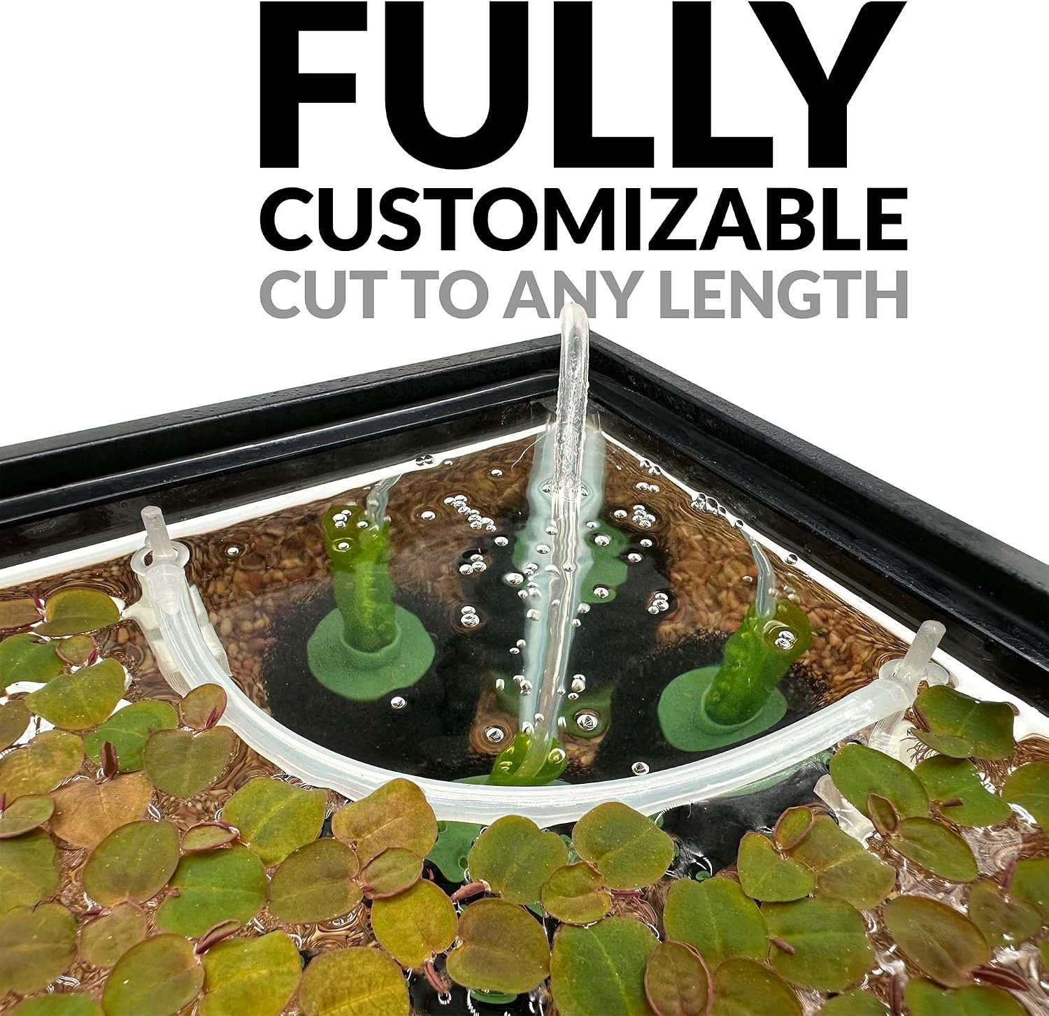 Magnetic Floating Plant Corral for Aquarium – Invisible Cut-to-Fit Barrier for Frogbit, Red Root Floaters, Salvinia & Water Lettuce – Keep Away from Filter, Bubbles & Feeding Area (Single 12" Corral) image 3