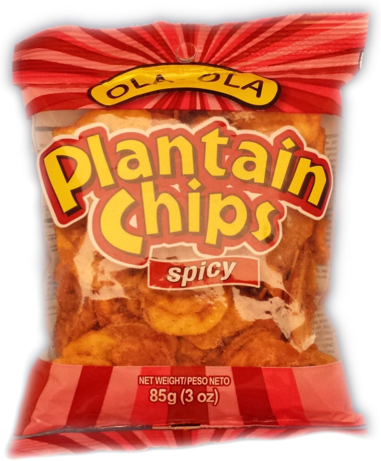 Plantain chips (Spicy) (24 @ 85g) Ola-Ola