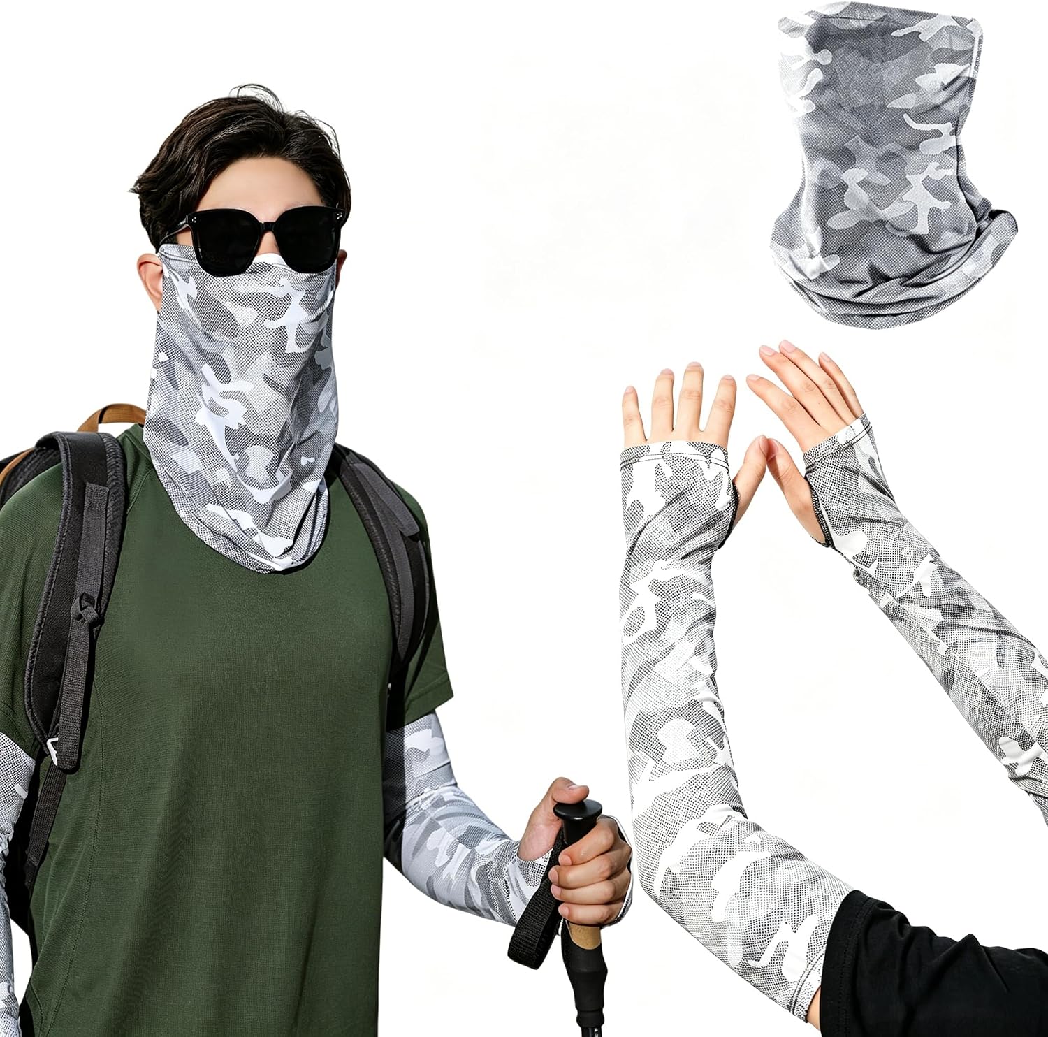 Ice Silk Sun Protection Arm Sleeves (Loose Fit)